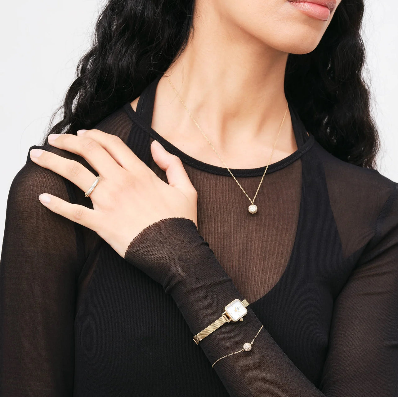 DANIEL WELLINGTON - Crystal Ring Gold