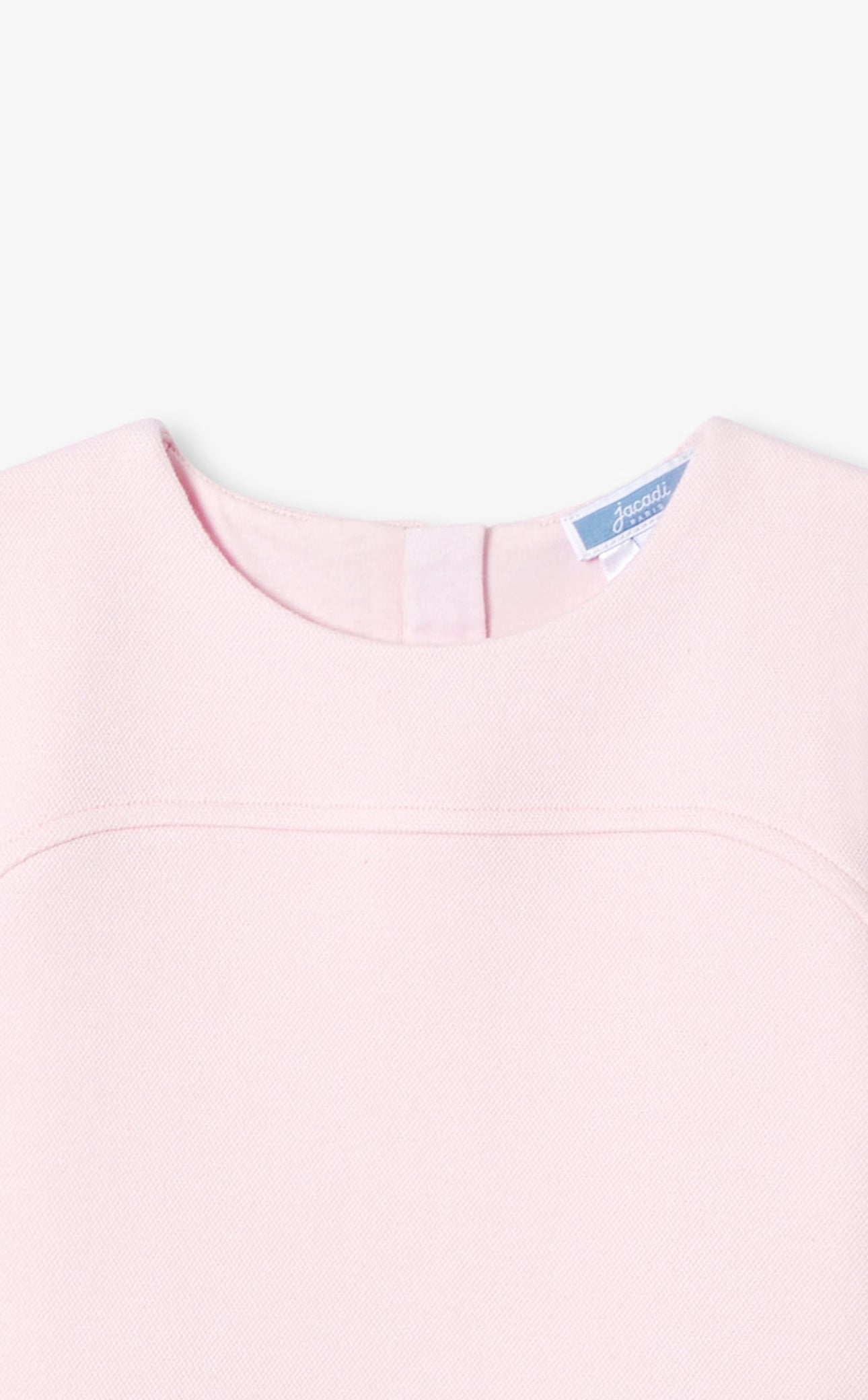 Jacadi - Short-sleeved dress for girls - powder pink jacadi