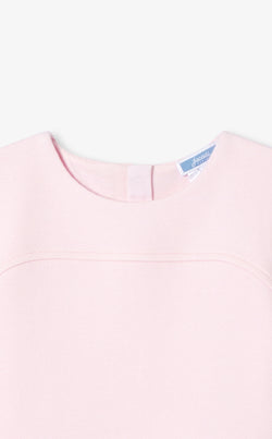 Jacadi - Short-sleeved dress for girls - powder pink jacadi