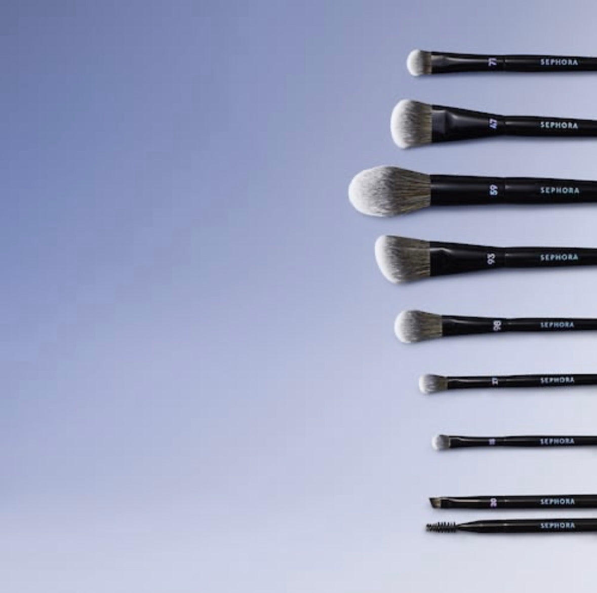 SEPHORA COLLECTION - PRO BRUSH SET - Coffret de 5 pinceaux visage et 3 pinceaux yeux professionnels