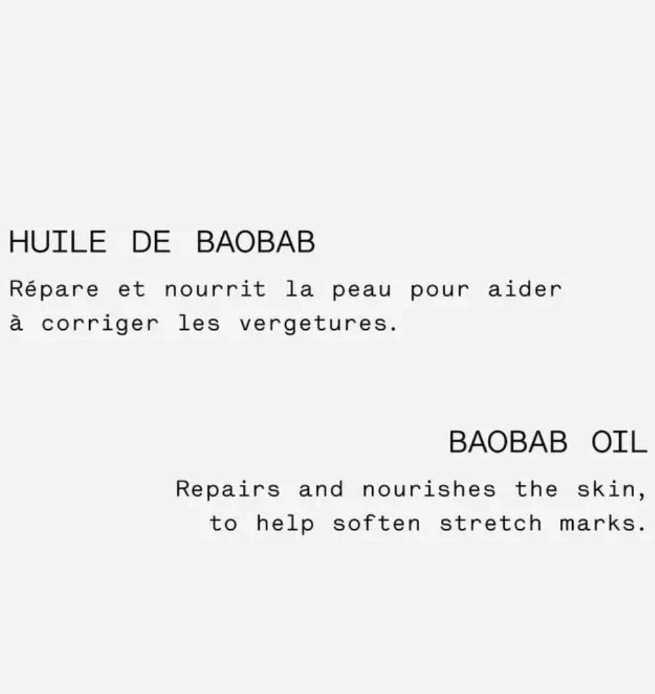 Typology -Baobab oil gel
