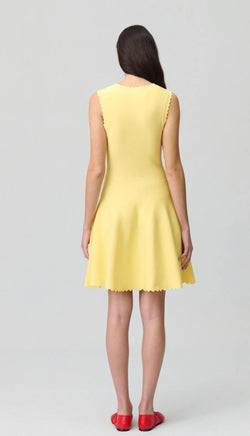 Claudie pierlot - mini yellow dress