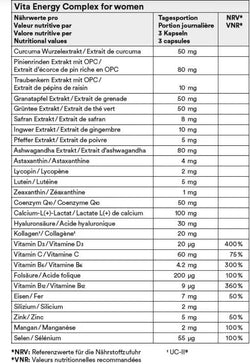 Vita energy complex women - 90 pièces, 300 g