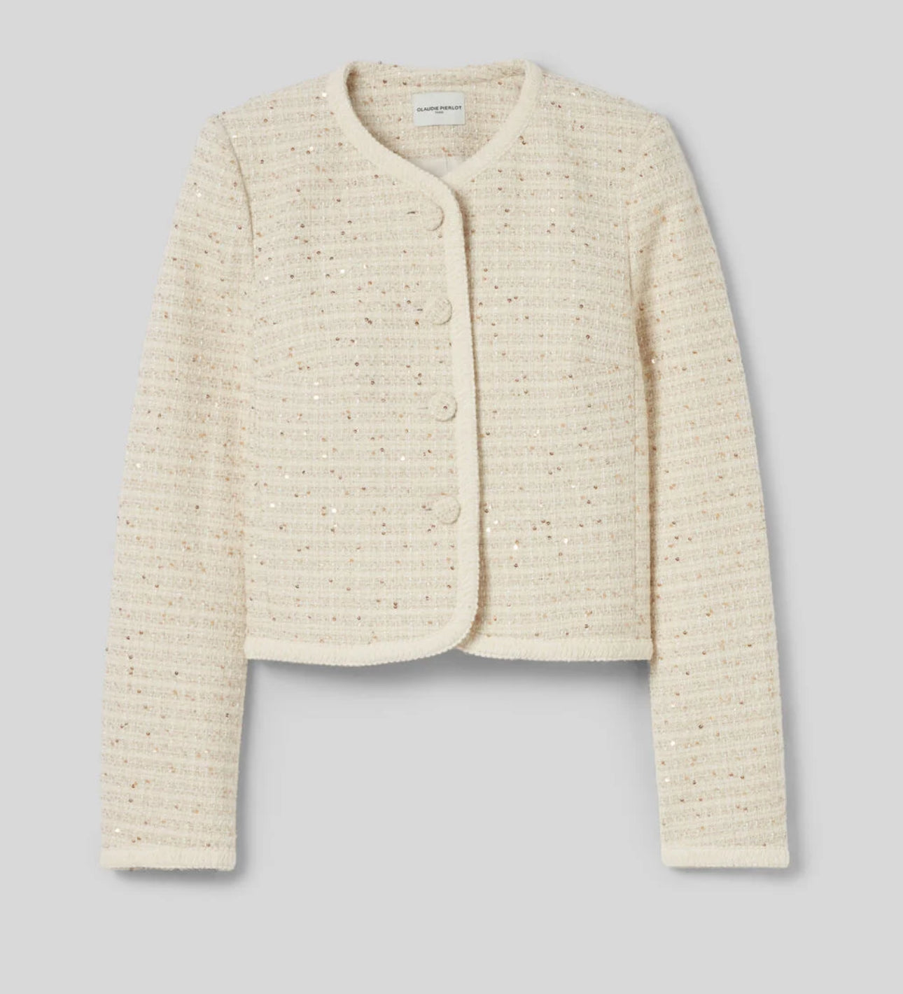 Claudie pierlot - off white tweed vest