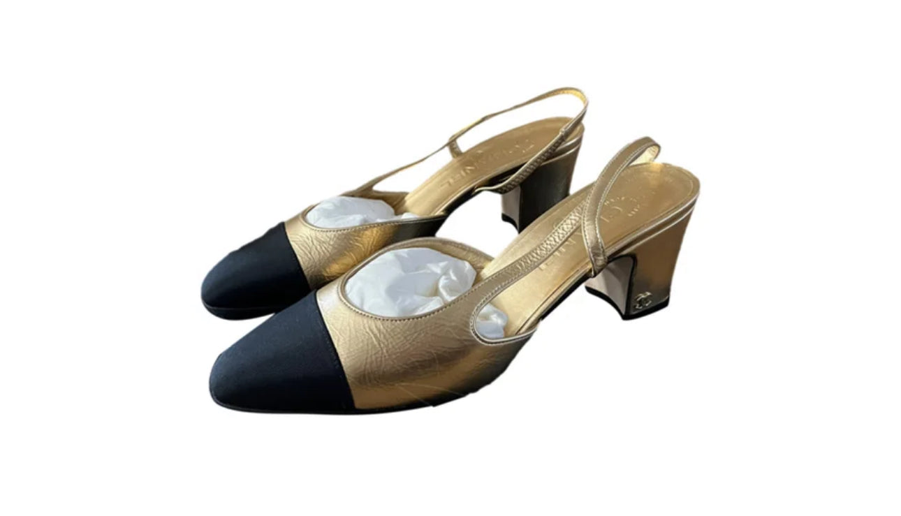 Chanel Escarpins - Black Gold