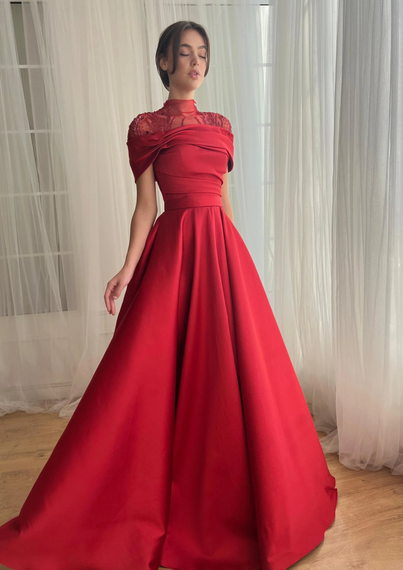 TEUTA MATOSHI - Scarlet Gala Gown