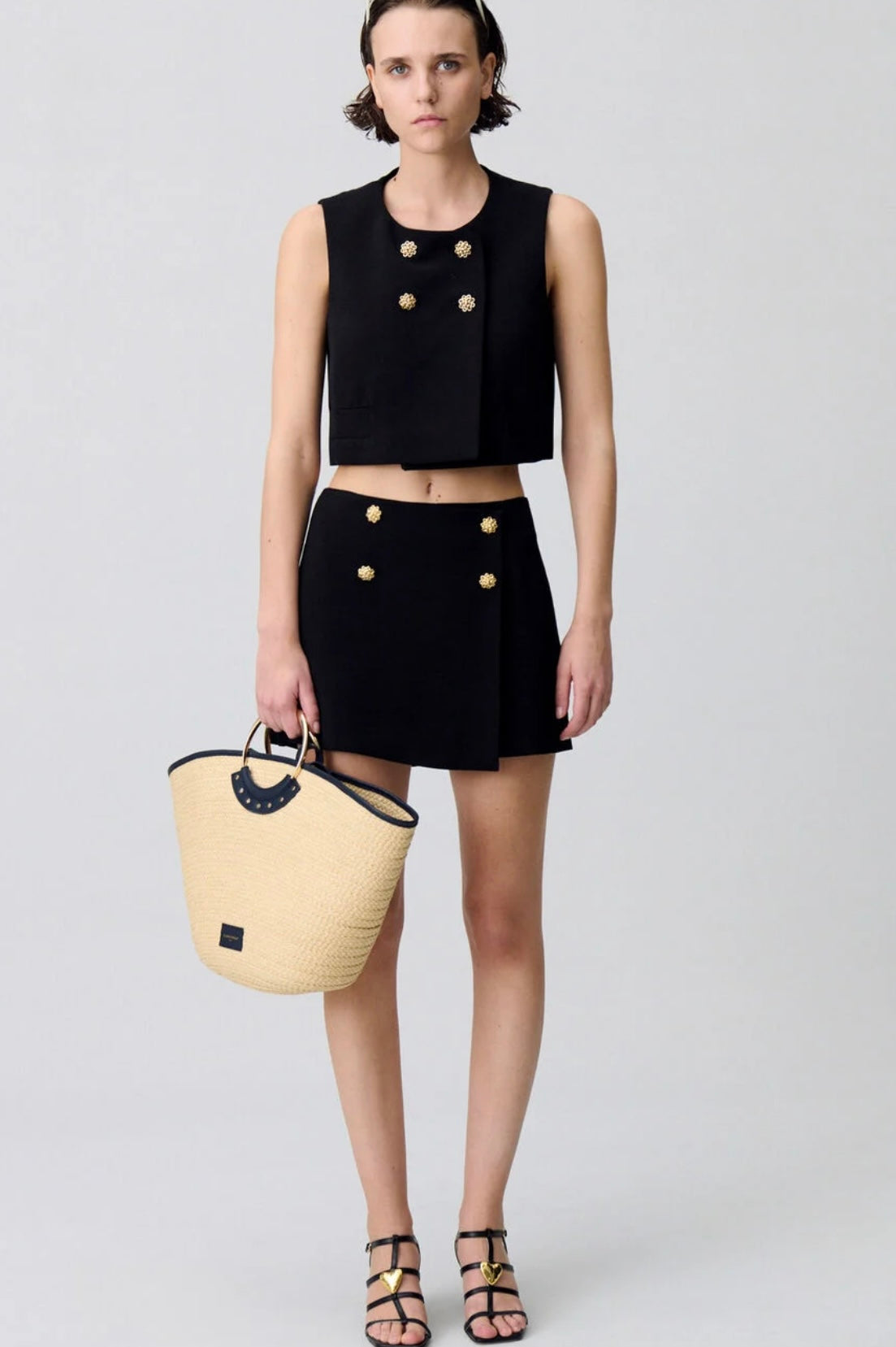 Claudie pierlot- TOP VESTON SANS MANCHES