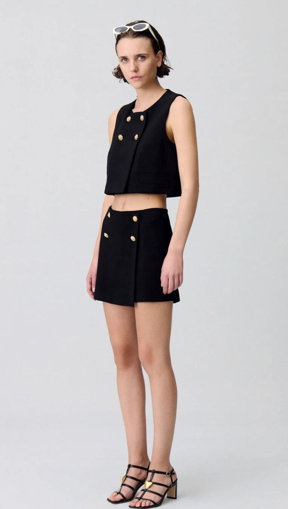 Claudie pierlot- TOP VESTON SANS MANCHES