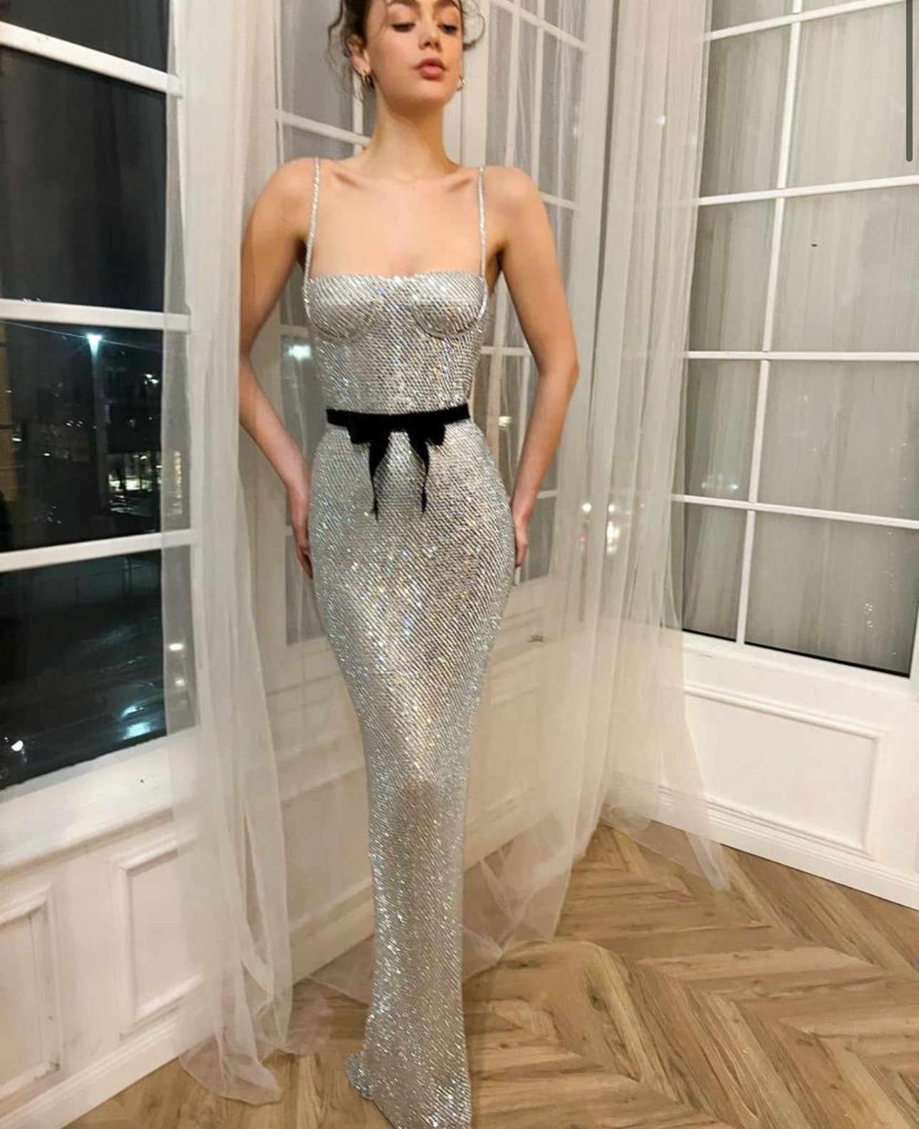 TEUTA MATOSHI - Stellar Silver Mermaid Dress