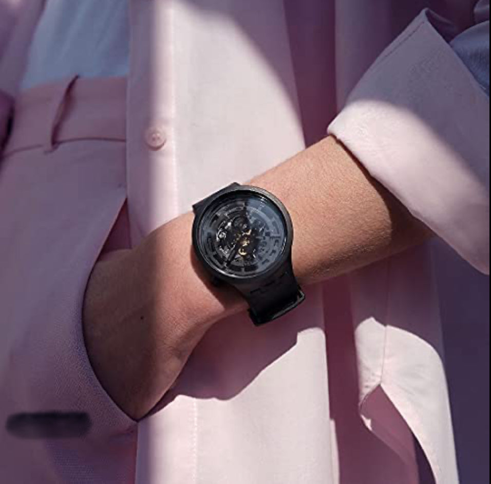 Swatch C-BLACK SB03B100 Montre Unisexe