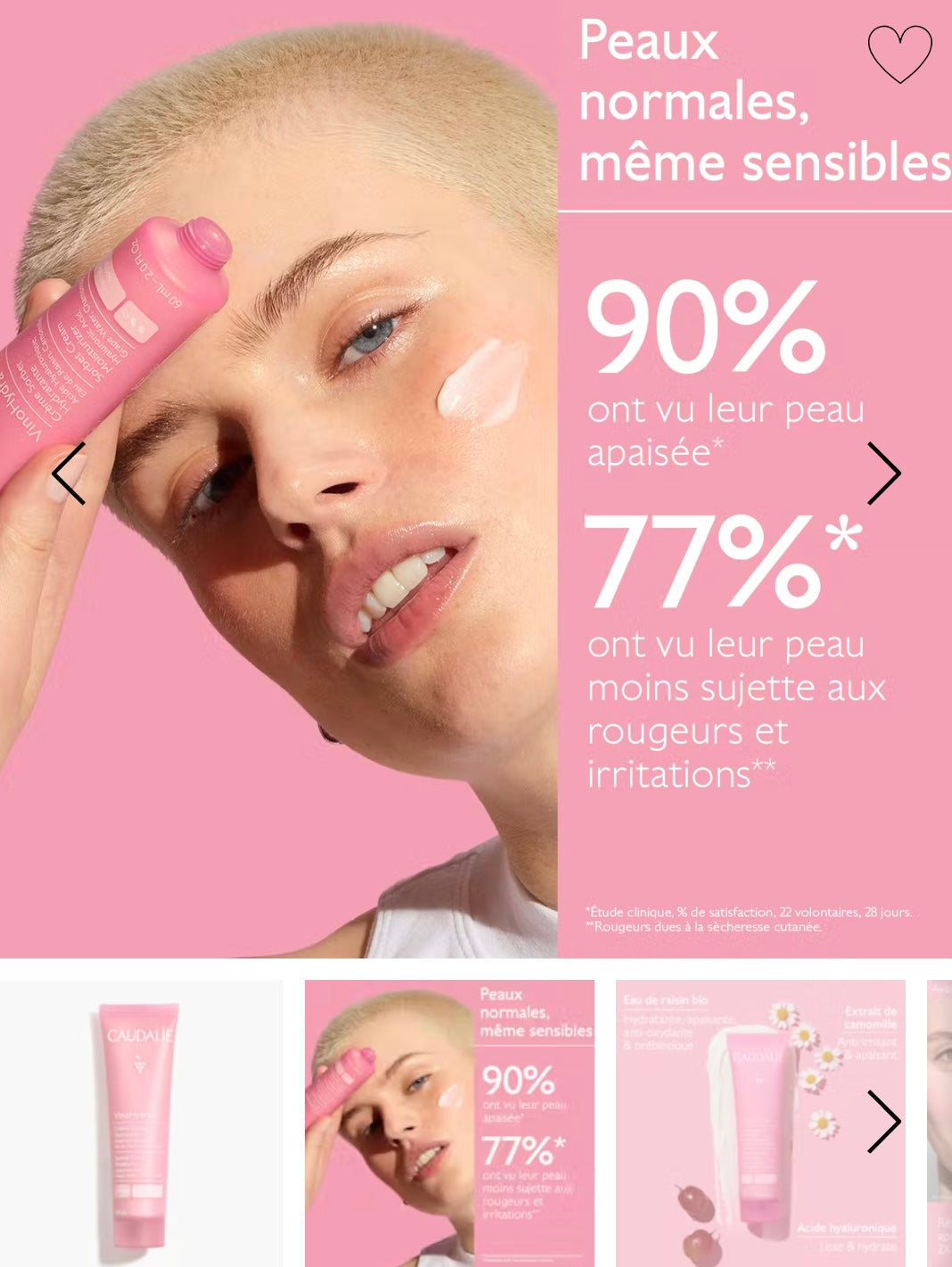 Caudalie - vinohydra moisturizing sorbet cream