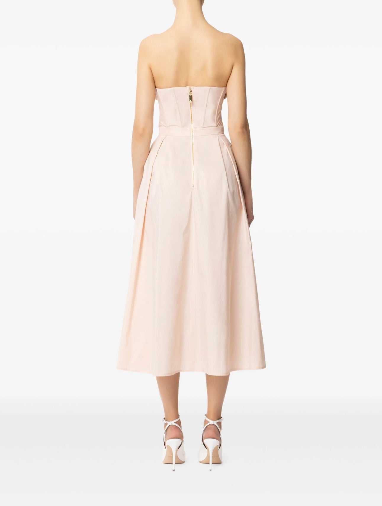 ELISABETTA FRANCHI - Robe Mi-Longue à appliques fleurs