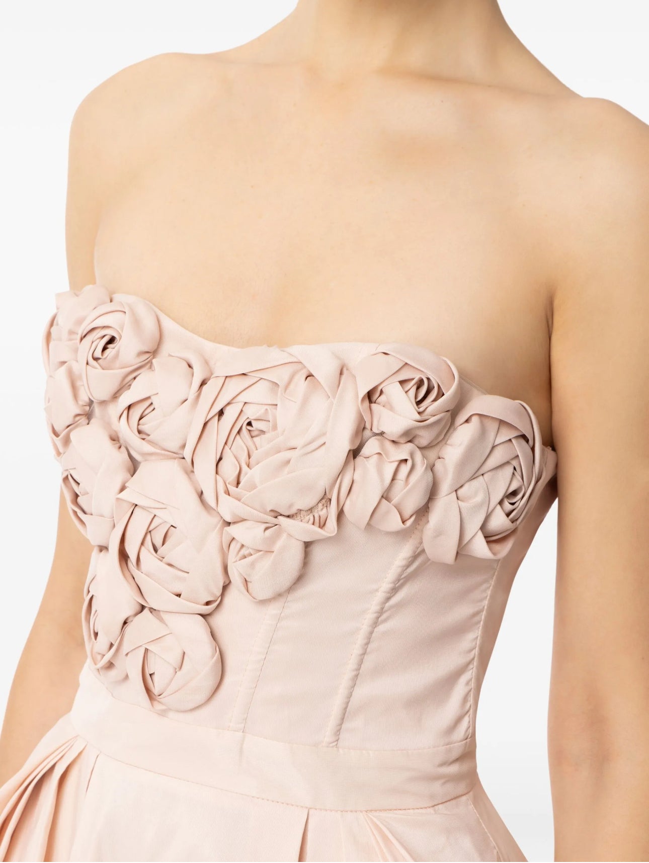 ELISABETTA FRANCHI - Robe Mi-Longue à appliques fleurs