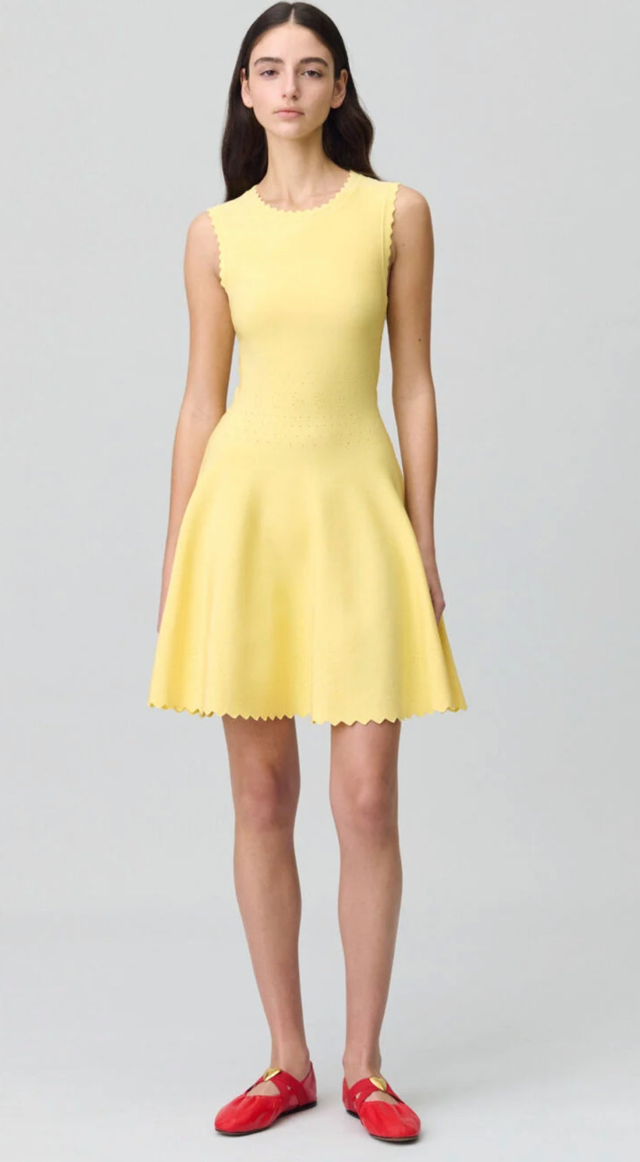 Claudie pierlot - mini yellow dress