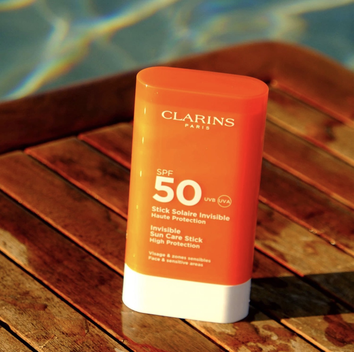 CLARINS - Stick Solaire Invisible SPF50 - Haute protection Solaire visage UVA/UVB 50