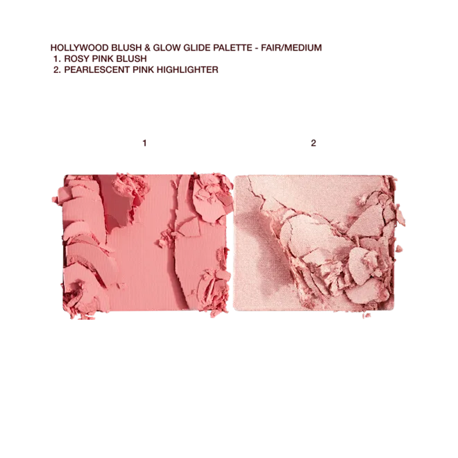 Charlotte Tilbury - HOLLYWOOD BLUSH & GLOW GLIDE PALETTE
LIGHT TO MEDIUM