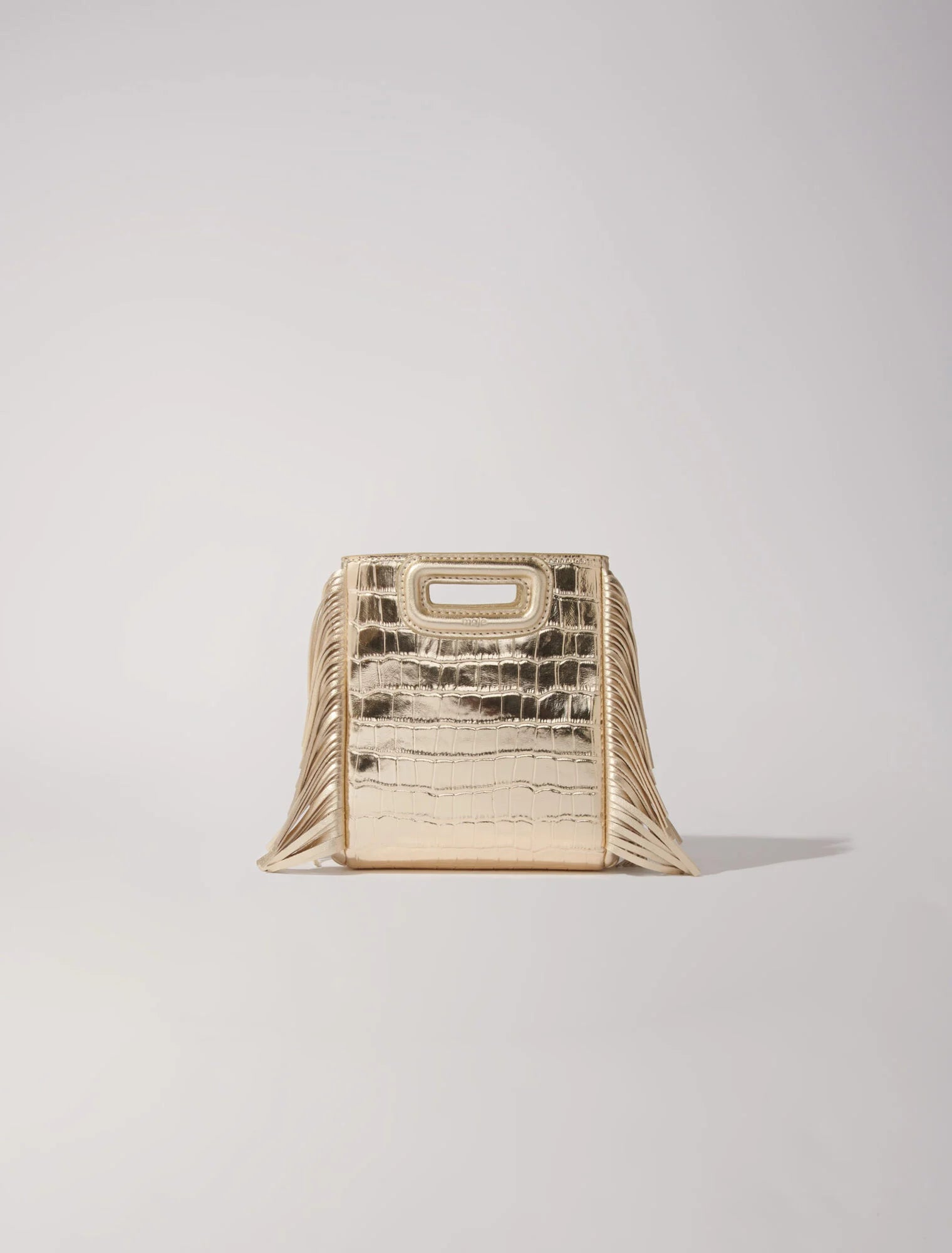 Maje - 
Sac M Mini en cuir effet croco